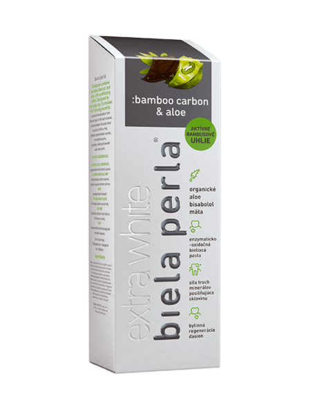 Čierna bieliaca zubná pasta :bamboo carbon & aloe