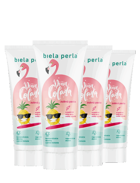 Akciové balenie zubnej pasty :piña colada