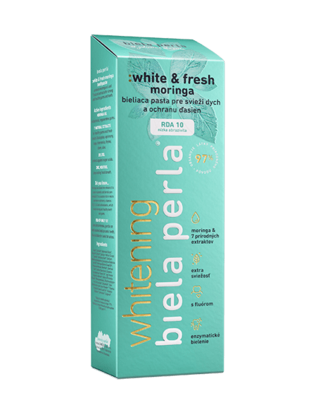 Bylinná zubná pasta :white & fresh moringa